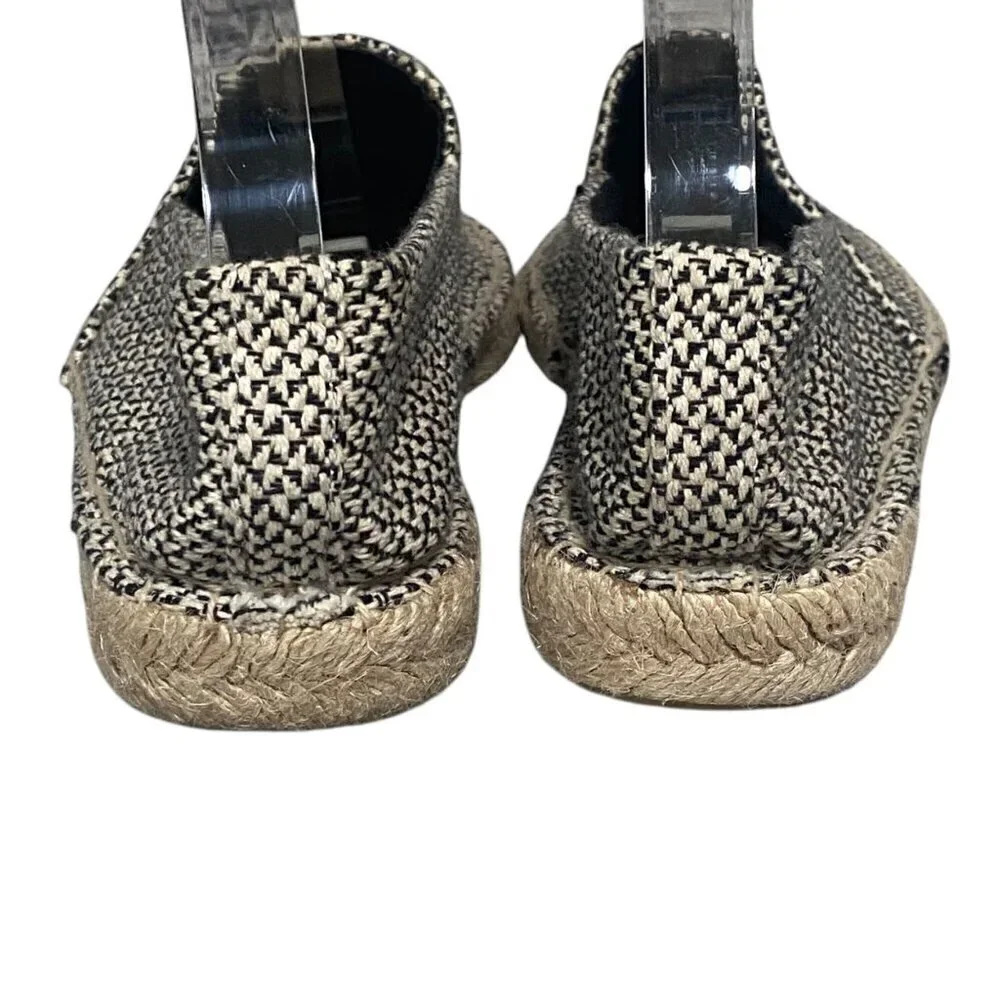 Parfois Lemon Embroidered Espadrille Flats Size 38